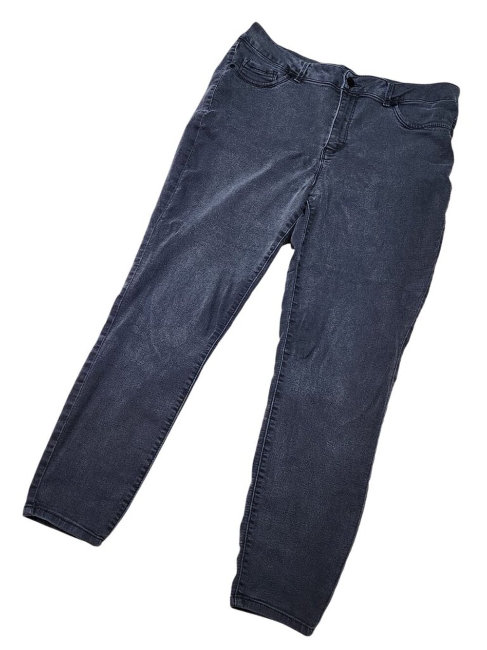d. jeans Women's Black Skinny Stretch 5 Pocket Denim Jeans Sz 18W 34/27